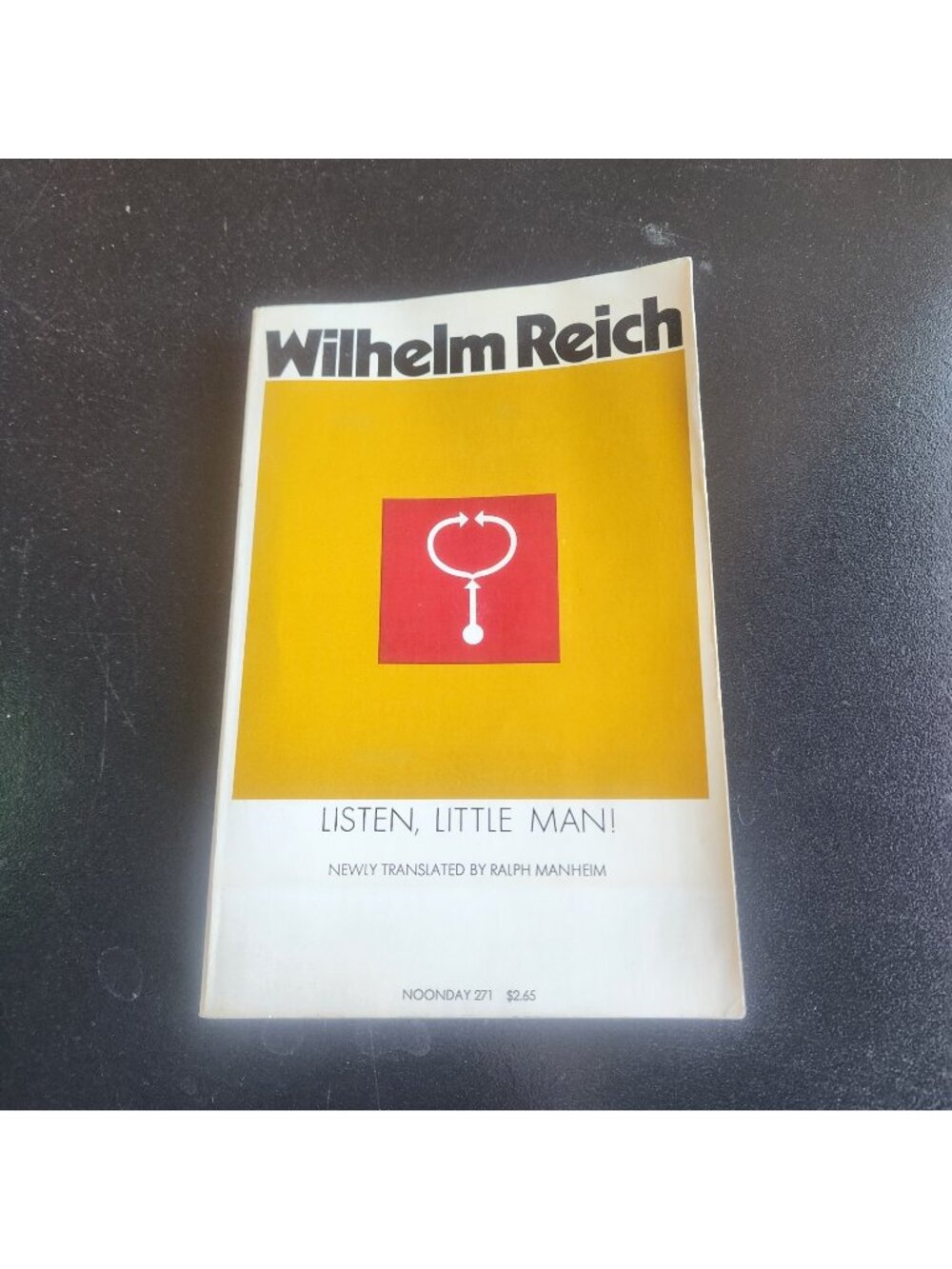 Listen, Little Man! Wilhelm Reich PB 1st Printing 1974
